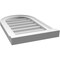Ekena Millwork Round Top Surface Mount PVC Gable Vent w/ 2"W x 2"P Brickmould Sill Frame, 14"W x 22"H GVPRT14X2203SN - alternate 3